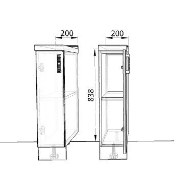 Шкаф нижний ШН200